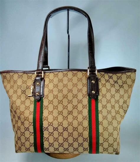 gucci web tote|authentic gucci tote bag.